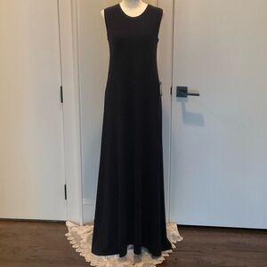 Norma Kamali Black Sleeveless Maxi Dress